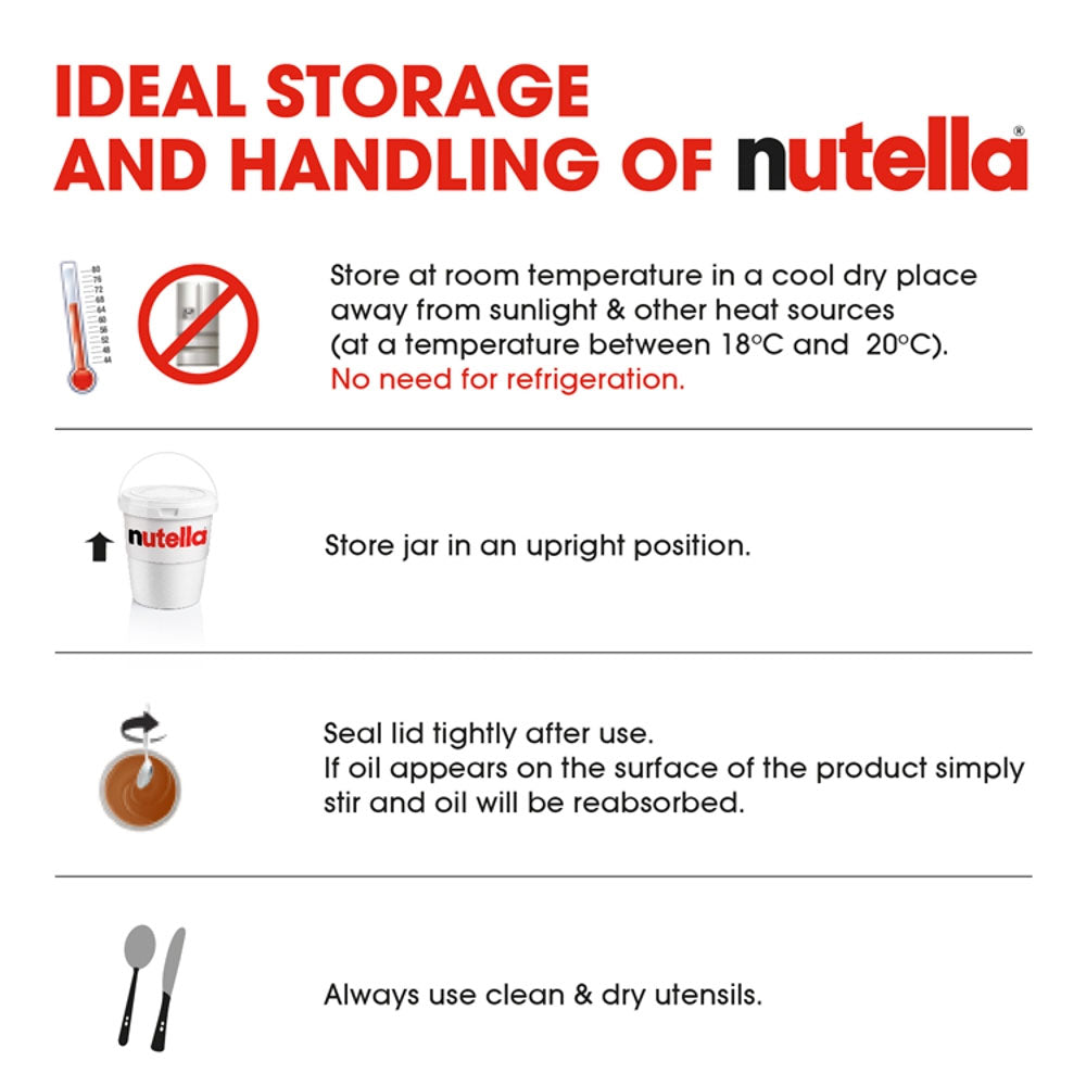 Nutella Hazelnut and Chocolate Spread Tub 3kg