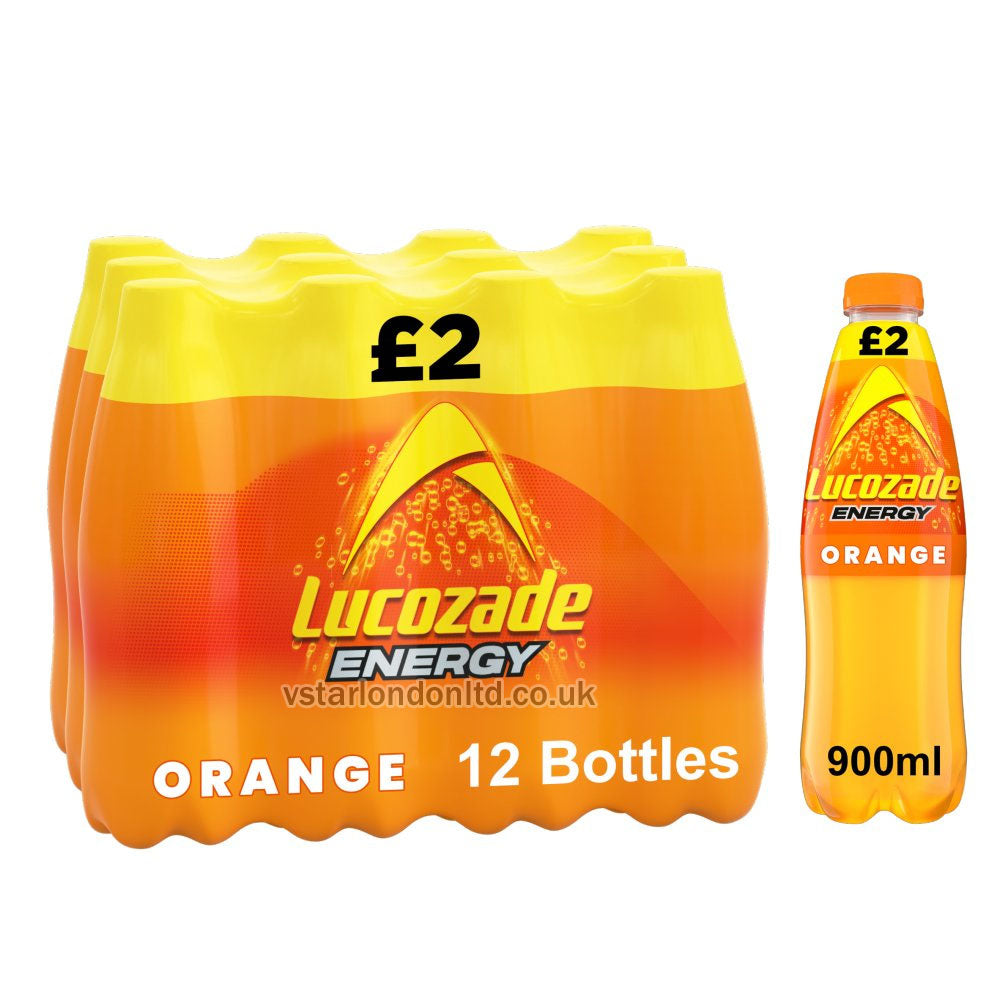 Lucozade Energy Drink, 12 x 900ml PMP – Assorted Flavours