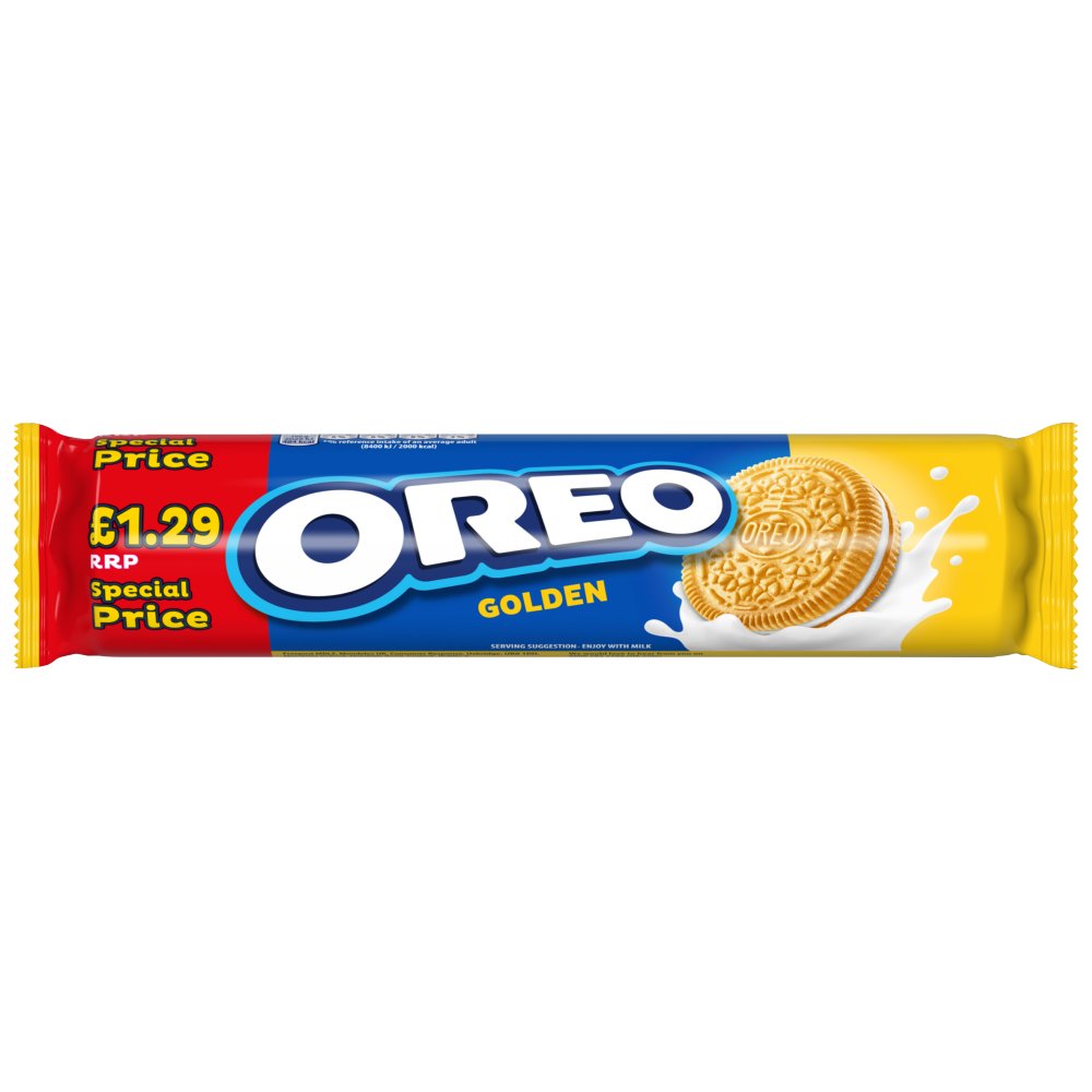 OREO Golden Sandwich Biscuits £1.29 PMP 154g (Box of 16)