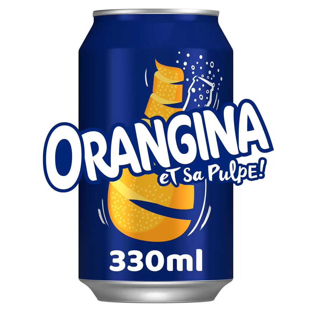 Orangina Orange Sparkling Drink Cans 330ml (Case of 24)