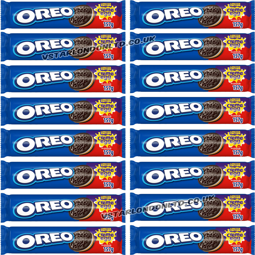 Oreo Creme Egg Flavour Biscuits 157g – Limited Edition (8 & 16 Pack)