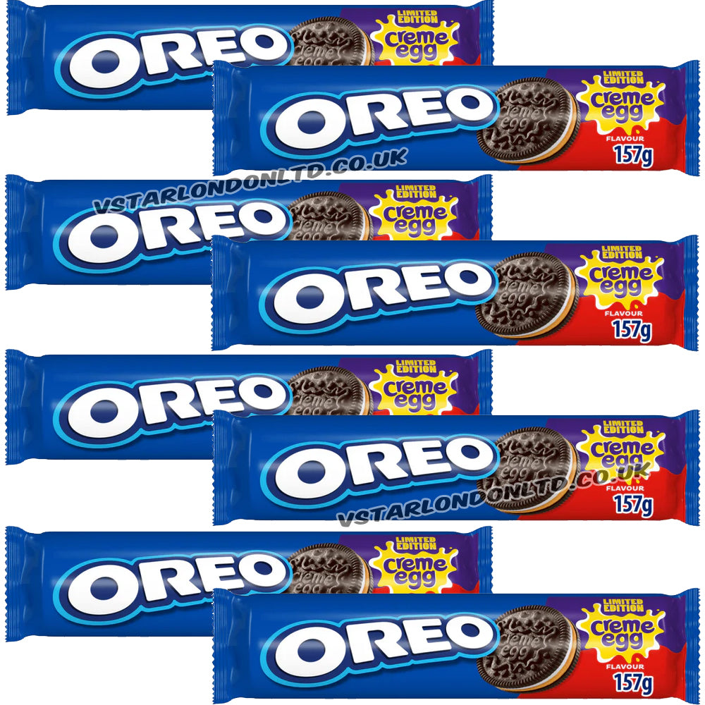 Oreo Creme Egg Flavour Biscuits 157g – Limited Edition (8 & 16 Pack)