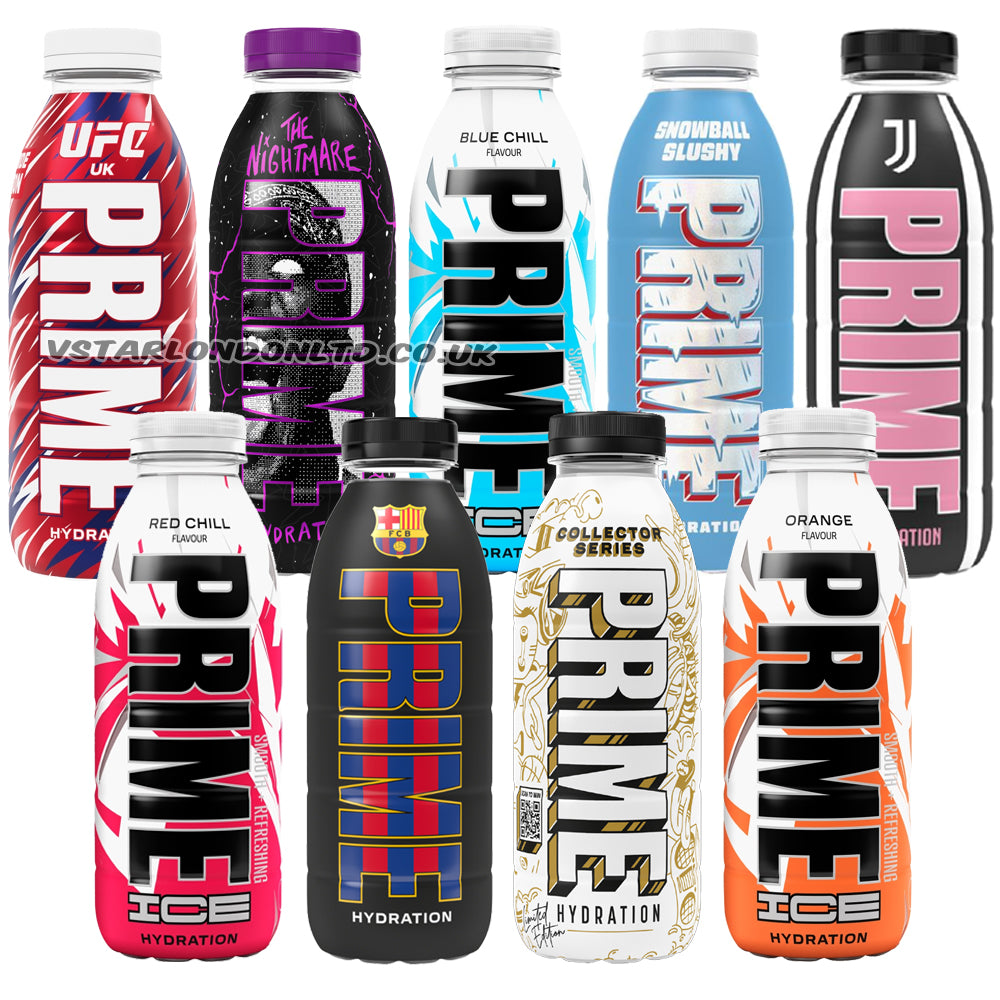 Prime Hydration Machine PRIME Hydration Limited Edition Mixed Pack – Collector Bottles 500ml ...