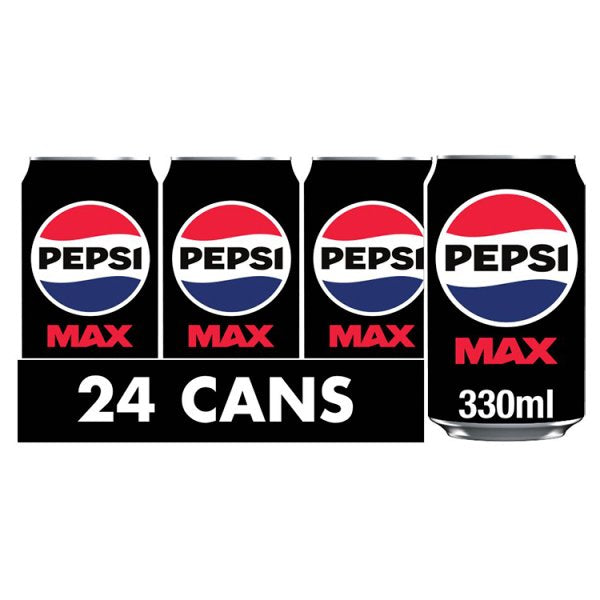 Pepsi Pepsi Max No Sugar Cola Cans 330ml (Case of 24)