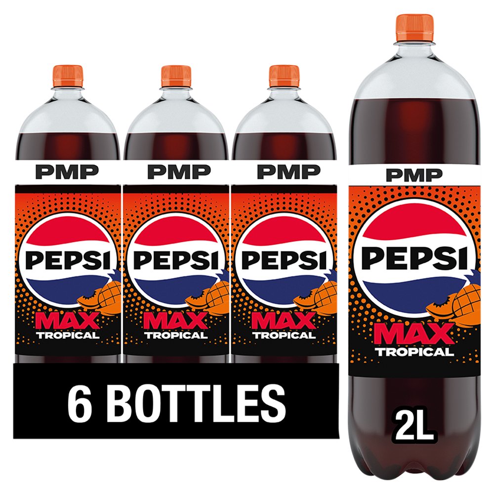 Pepsi Max Tropical Bottle PMP 2L (Case of 6)