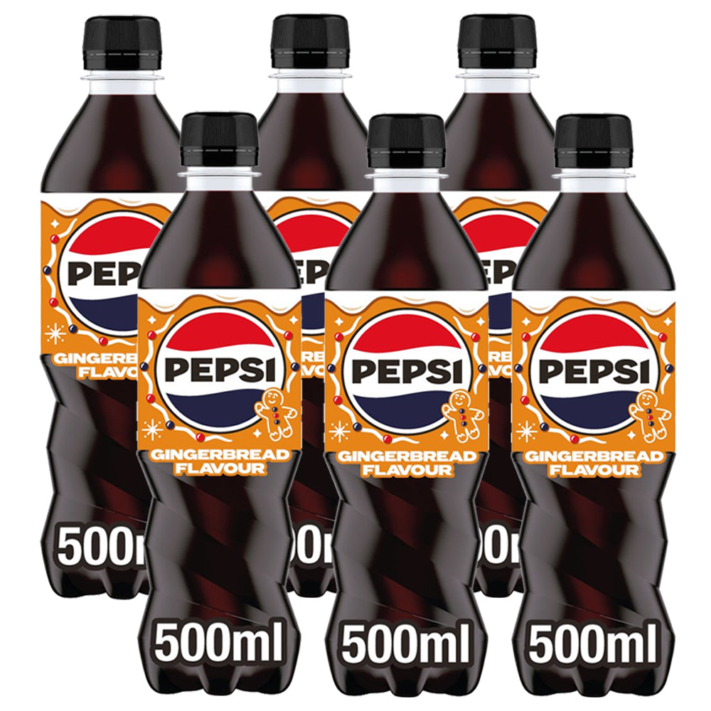 Pepsi Zero Sugar Gingerbread Flavour 500ml (6 & 12 Bottles)