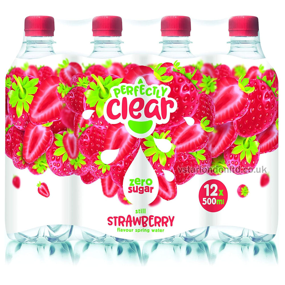 Perfectly Clear Still Flavoured Spring Water 500ml – 12 Bottles (Various Flavours)