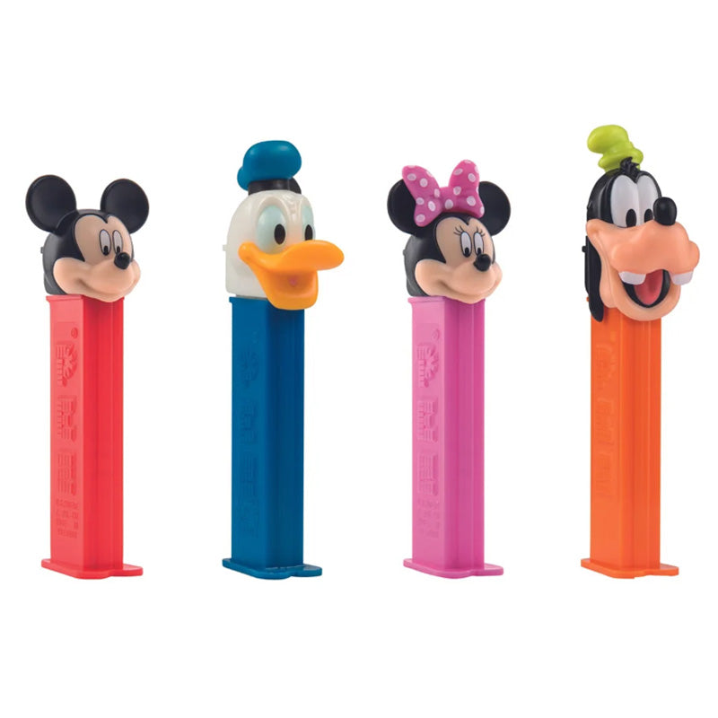 PEZ Mickey Mouse and Friends 1+2 Dispensers 12 Count Disney Character Candy Dispensers