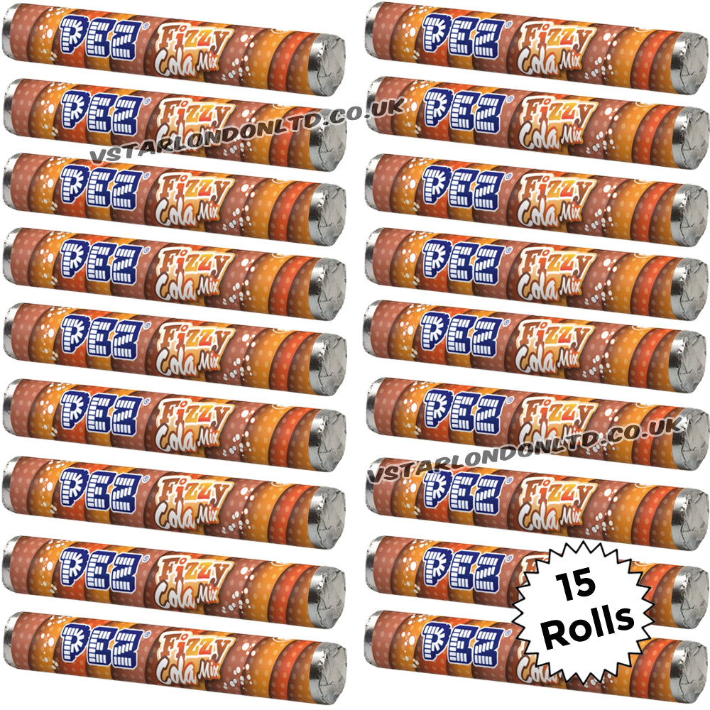 Pez Giant Fizzy Cola Mix Roll 46g (15 & 30 Rolls)