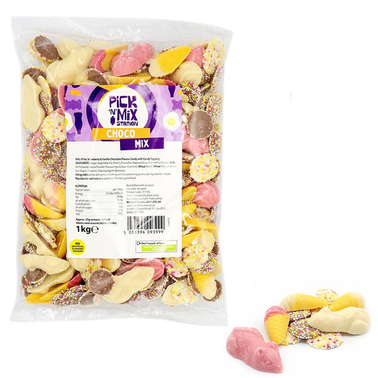 Pick N Mix Station Choco Mix Bag 1kg Bulk Sweets