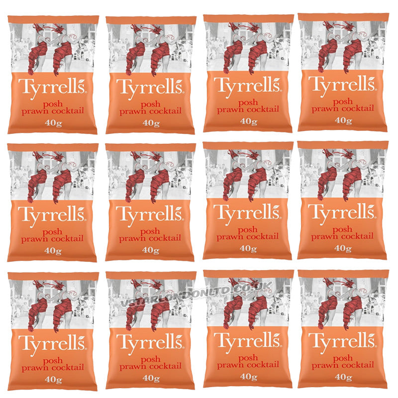Tyrrells Hand Cooked English Crisps 40g Variety 6 Flavours Vegetarian Gluten Free