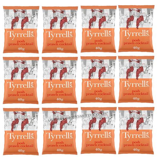 Tyrrells Hand Cooked English Crisps 40g Variety 6 Flavours Vegetarian Gluten Free