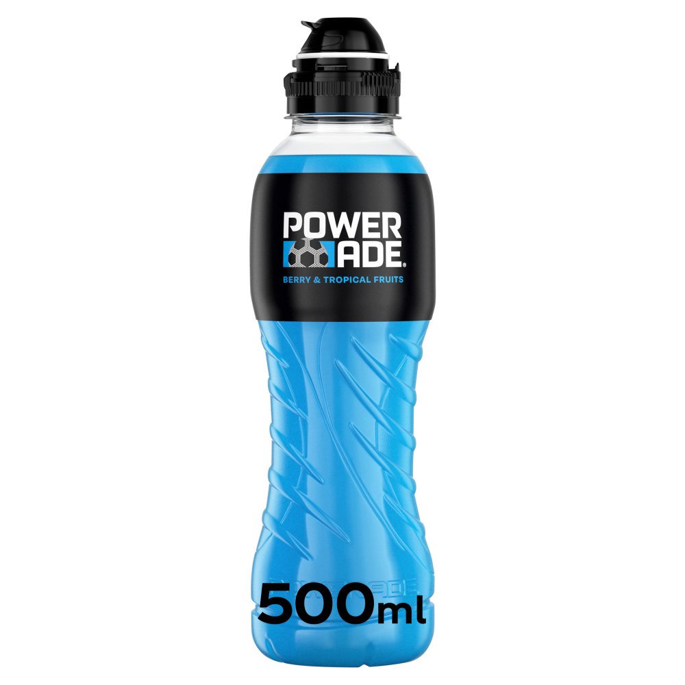 Powerade Berry & Tropical Sports Drink 500ml (12 Bottles)