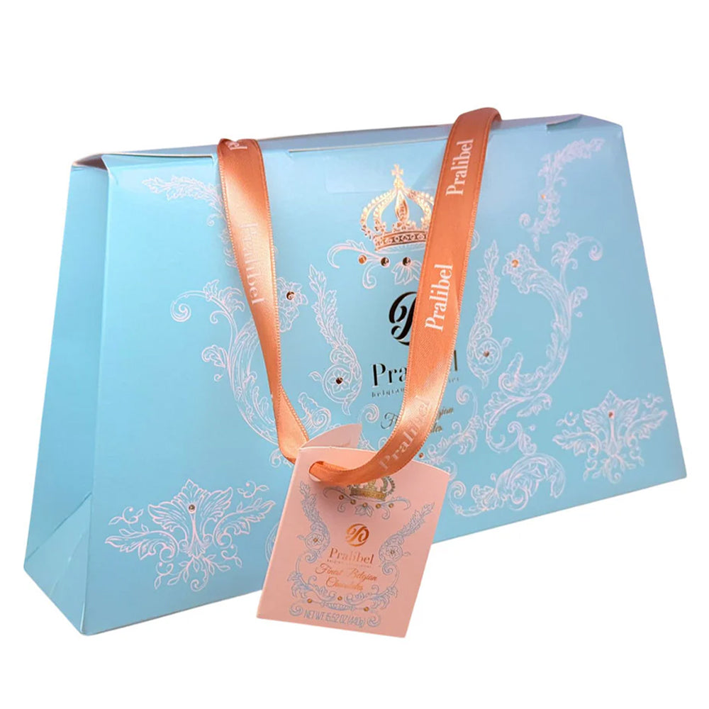 Pralibel Finest Belgian Assorted Chocolates Gift Bag 440g – Turquoise