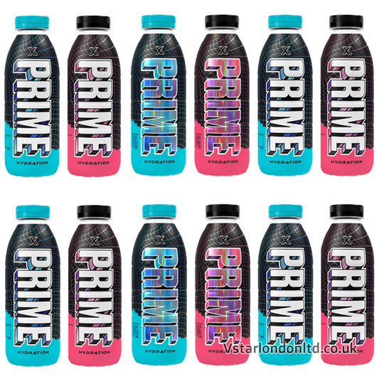 Prime Hydration X Strawberry Lemonade-Flavoured Soft Drink Bottles 12 x 500ml