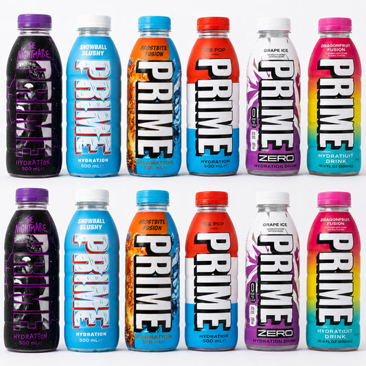 PRIME Hydration Random Mix Variety Pack 500mL – 6 & 12 Bottles