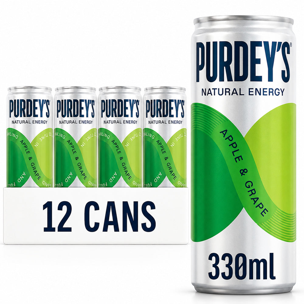 Purdey's Natural Energy Mixed Variety Pack 330ml Cans | 6 & 12 Cans