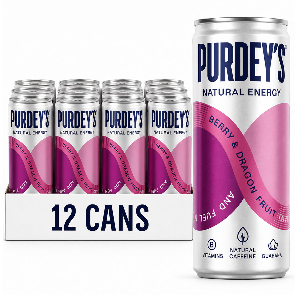 Purdey's Natural Energy Mixed Variety Pack 330ml Cans | 6 & 12 Cans