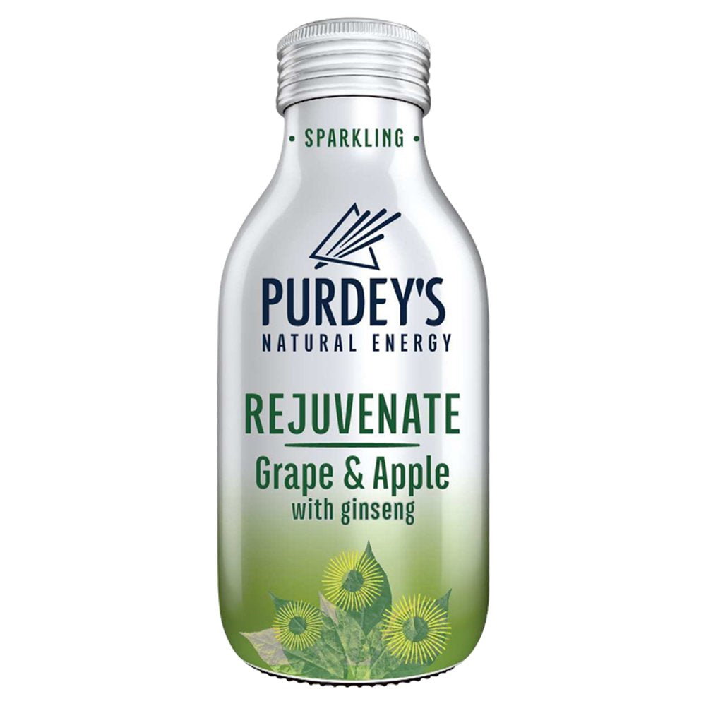 Purdey's Rejuvenate Grape & Apple with Ginseng 12 x 330ml