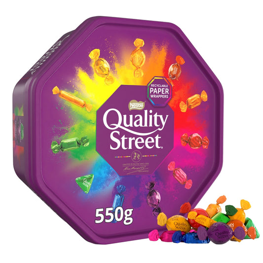 Quality Street Chocolate Tub 550g – Assorted Chocolates & Toffees