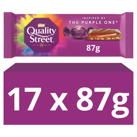 Quality Street The Purple One Chocolate Sharing Bar 87g (Box of 17)