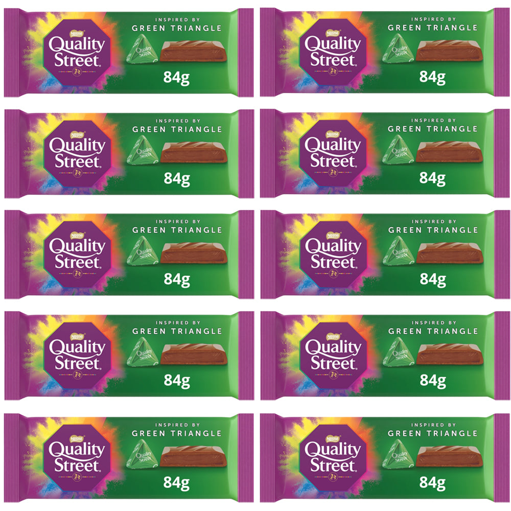 Quality Street Green Triangle Chocolate Sharing Bar 10 x 84g