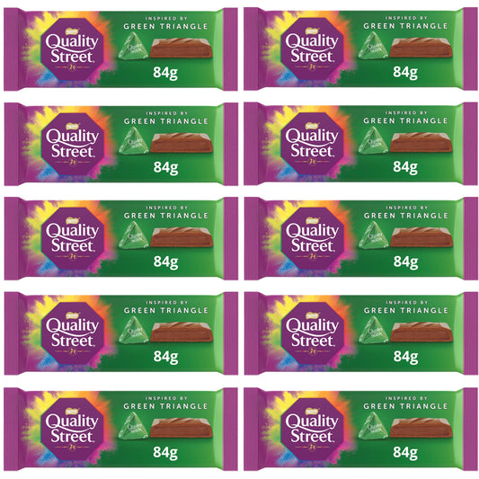 Quality Street Green Triangle Chocolate Sharing Bar 10 x 84g