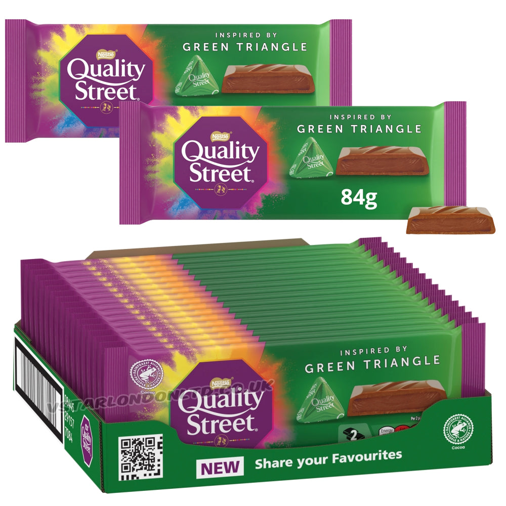 Quality Street Green Triangle Chocolate Sharing Bar 18 x 84g