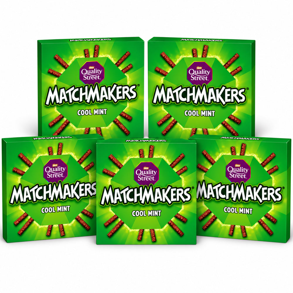 Quality Street Matchmakers Cool Mint Chocolate 110g (5 & 10 Boxes)