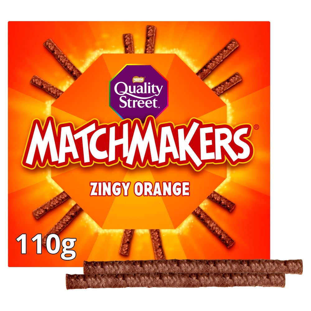 Quality Street Matchmakers Zingy Orange Chocolate 110g (5 & 10 Boxes)