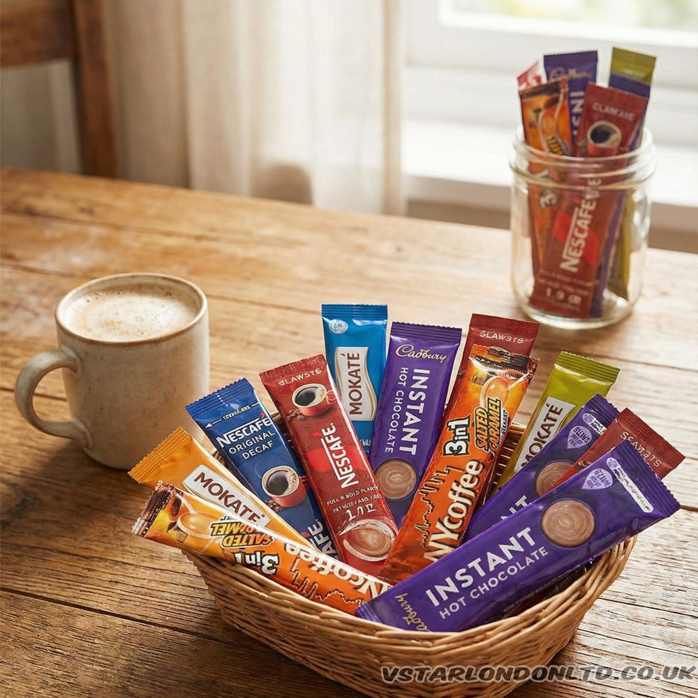 Random Mixed Instant Coffee Sachets (50–200 Pack)