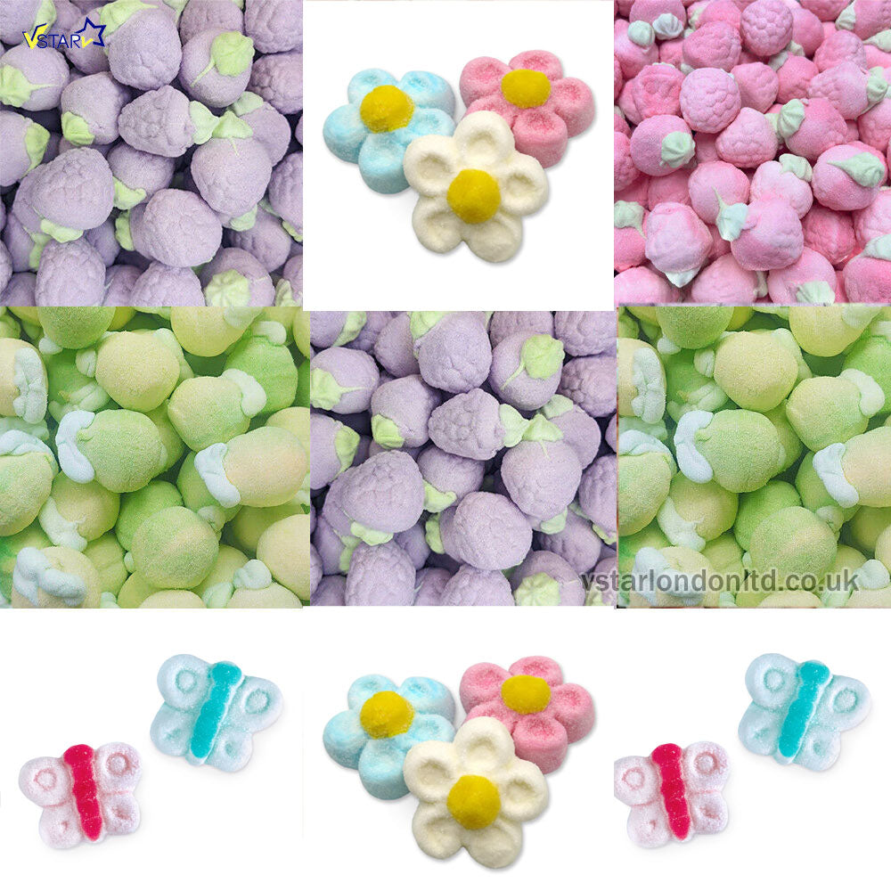 Bulgari Marshmallow Variety Pack – Jelly Filled & Themed Shapes, 1kg