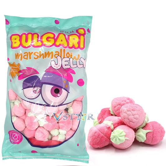Bulgari Jelly Filled Raspberry Marshmallows Bag 1kg