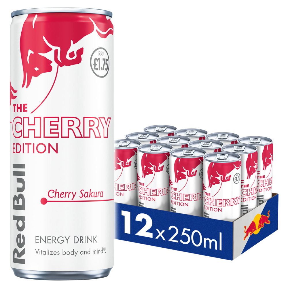 Red Bull Cherry Edition Cherry Sakura Energy Drink 250ml (Case of 12)