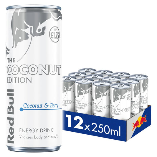Red Bull Coconut Edition Coconut & Berry Energy Drink 250ml (12 Pack) PMP £1.75
