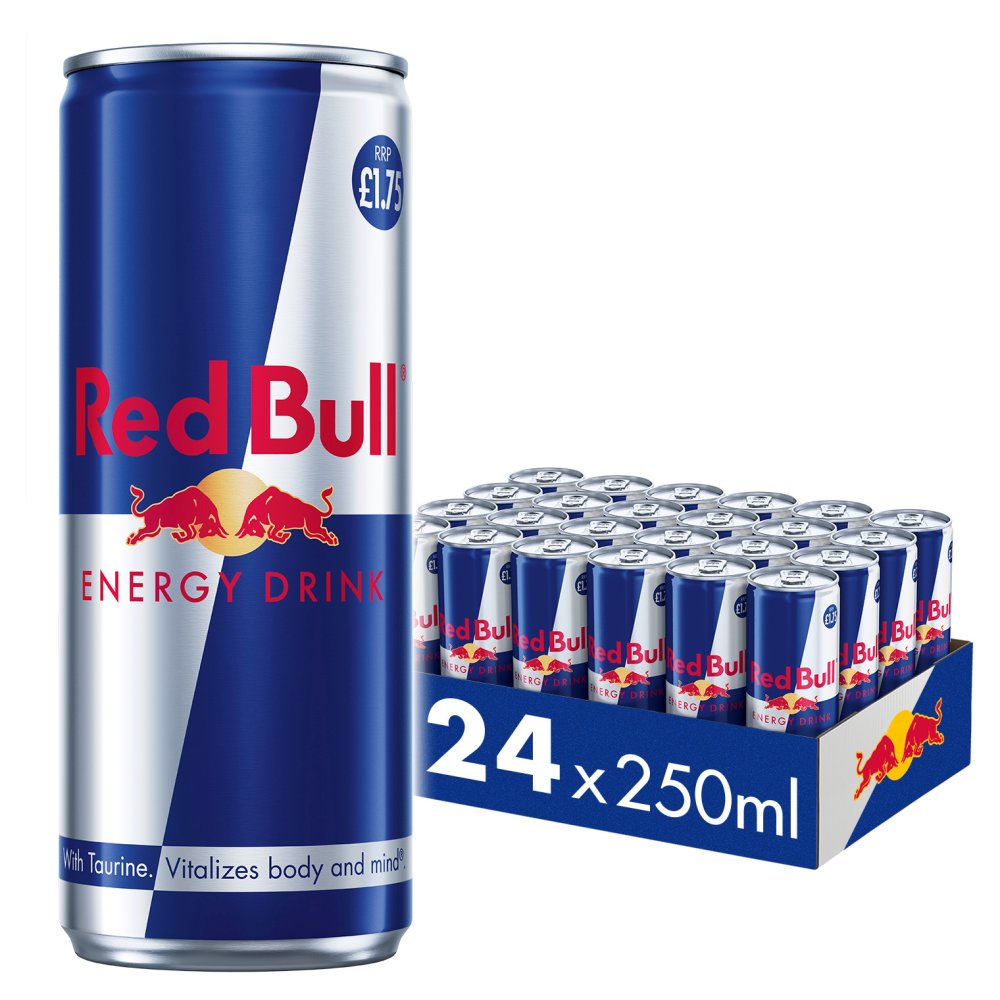 Red Bull Energy Drink 250ml PM £1.75 – Case of 24
