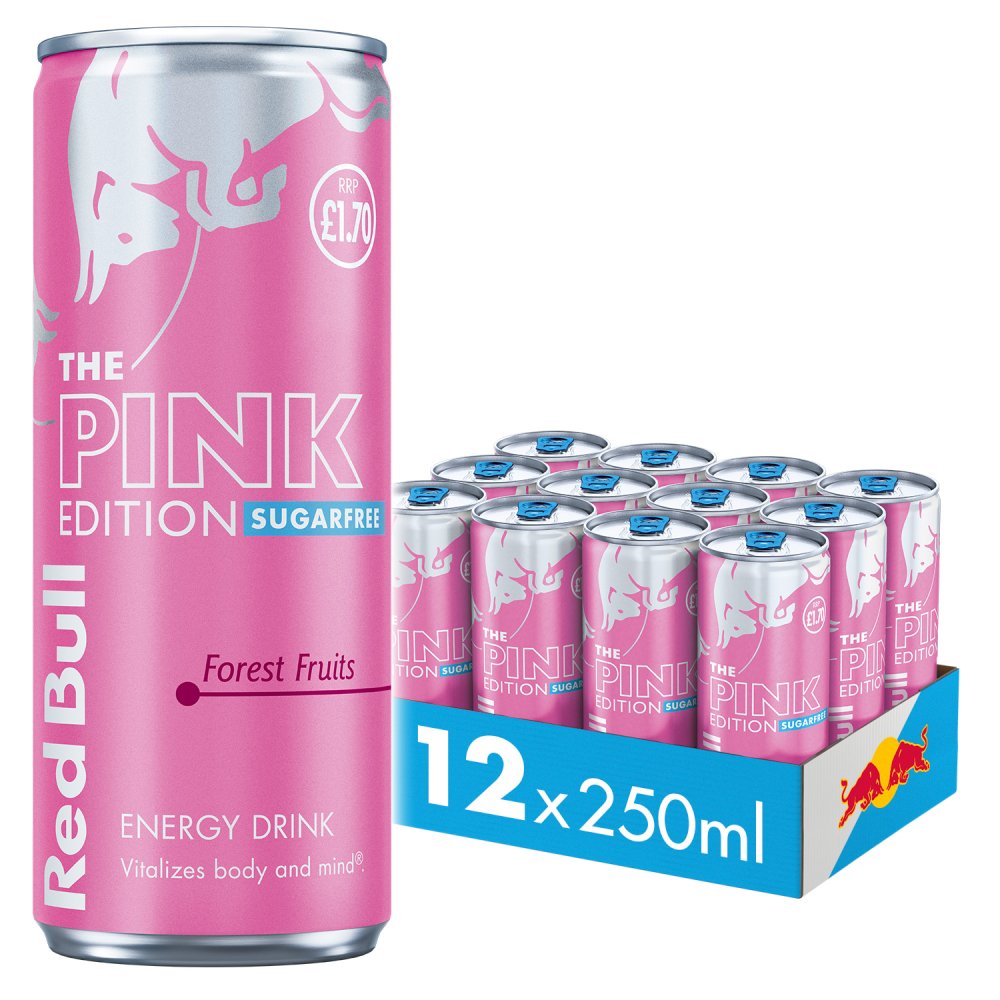 Red Bull Pink Edition Sugarfree Forest Fruits 250ml PMP (Case of 12)