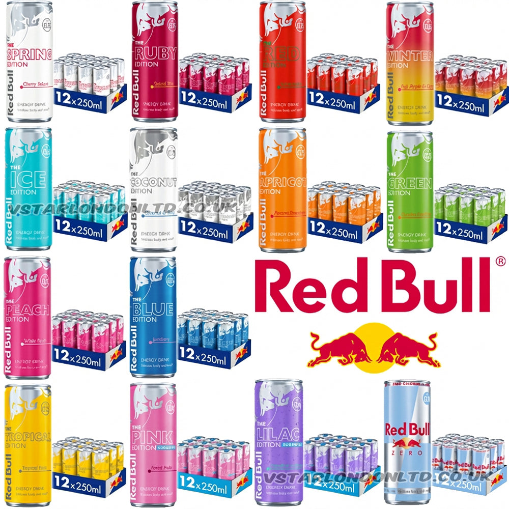 Red Bull Editions Energy Drink 250ml Variety Pack (12 Cans)