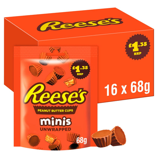 Reese’s Peanut Butter Cup Minis Bag 68g PMP £1.35 (Box of 16)