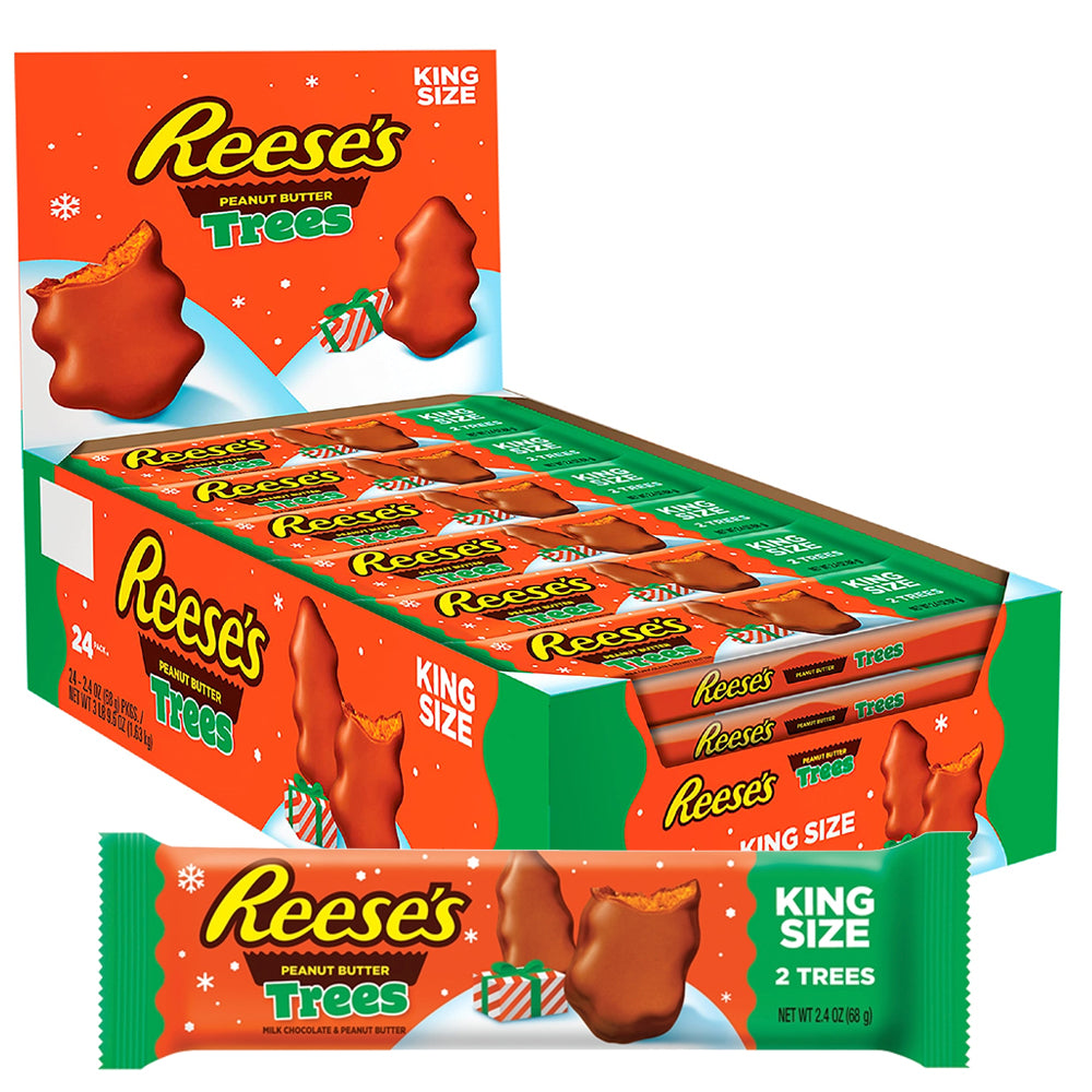 Reese's Peanut Butter Trees Kingsize 68g (12 & 24 Bars)