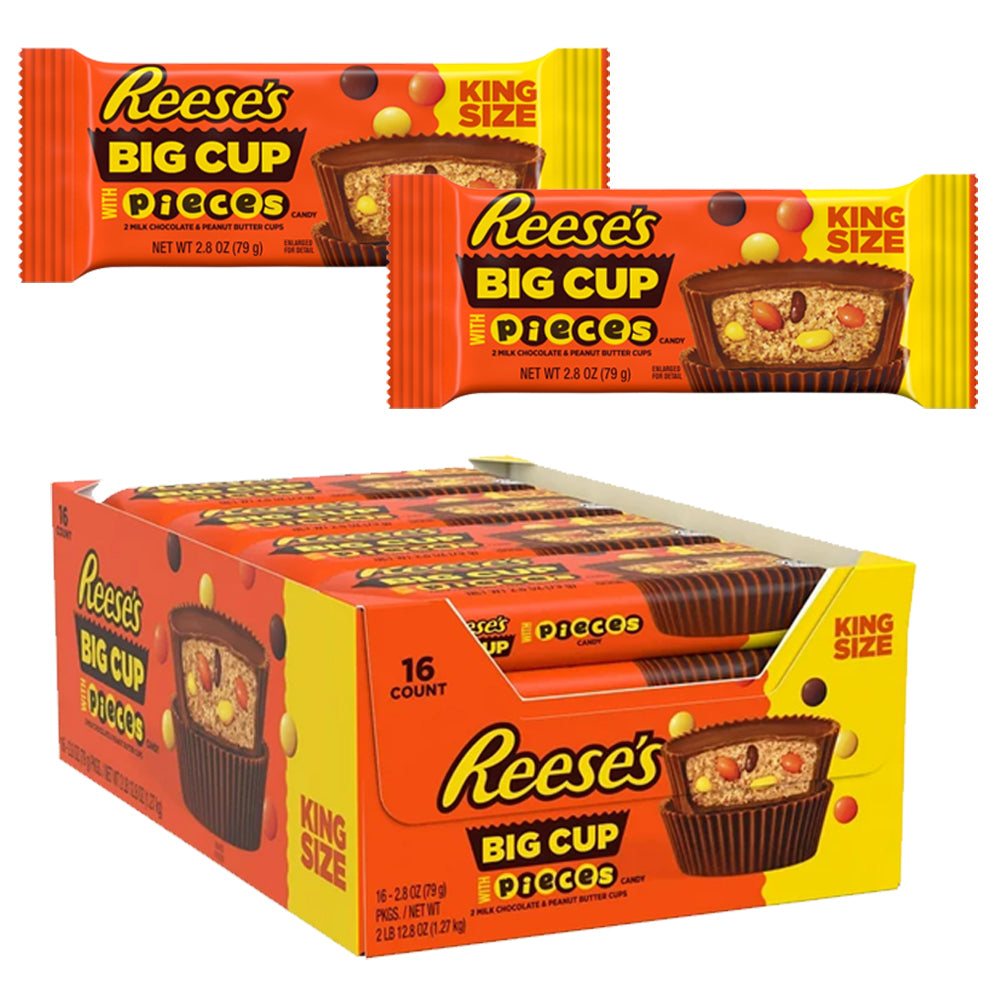 Reese’s King Size Caramel Big Cup 79g (10 & 16 Bars)