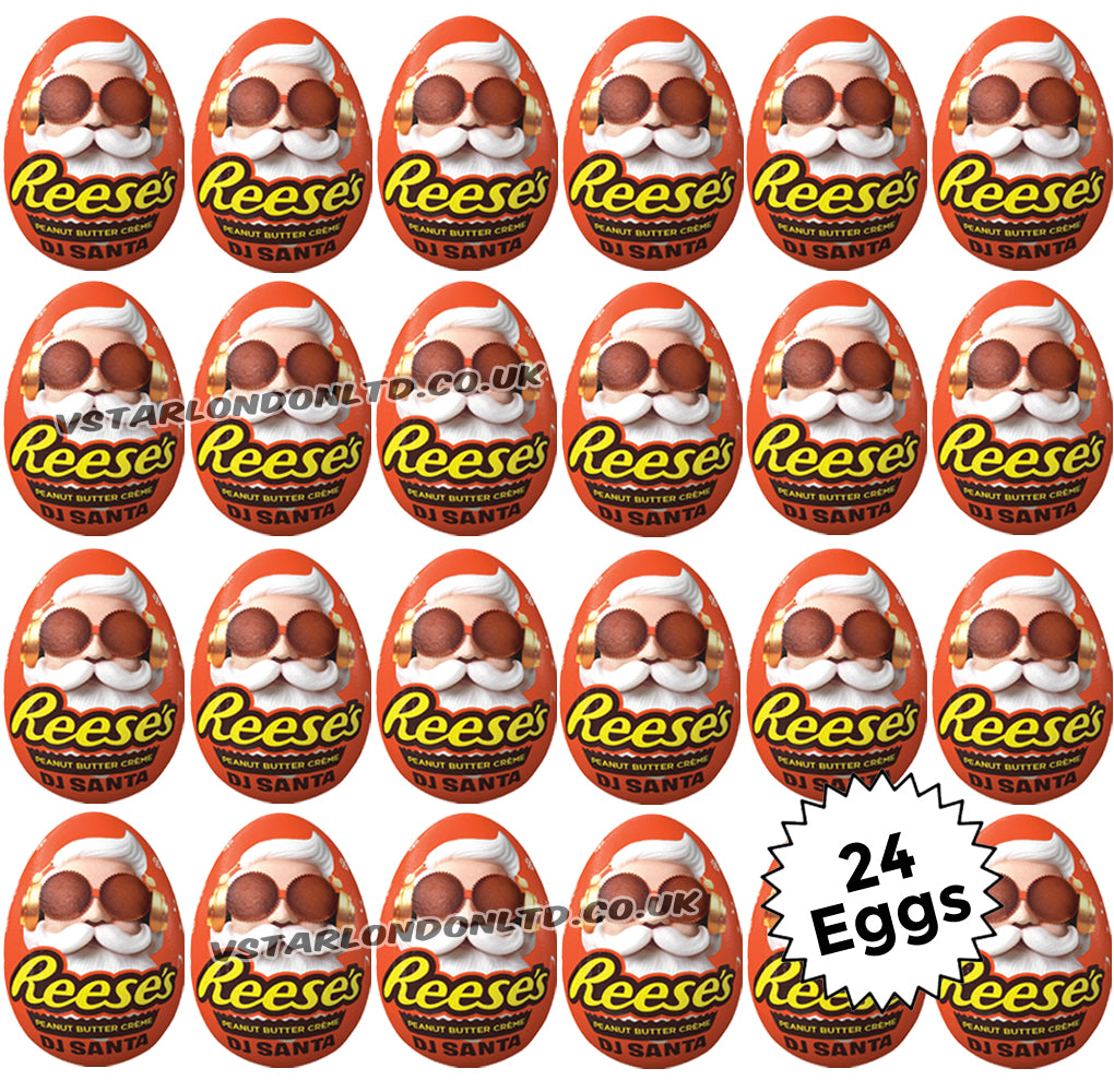 Reese's Peanut Butter Crème DJ Santa Egg 34g (24 & 48 Eggs)