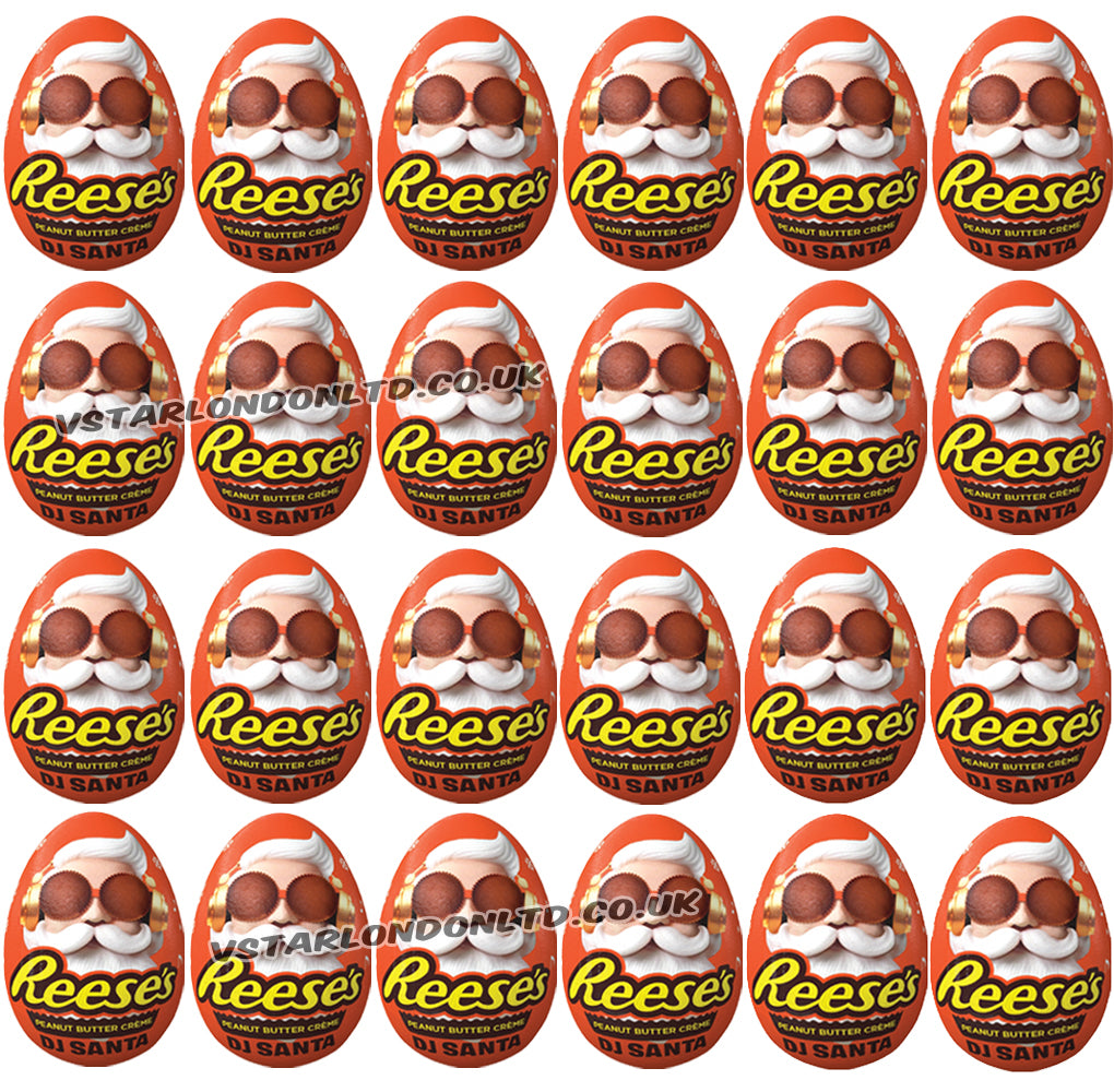 Reese's Peanut Butter Crème DJ Santa Egg 34g (24 & 48 Eggs)