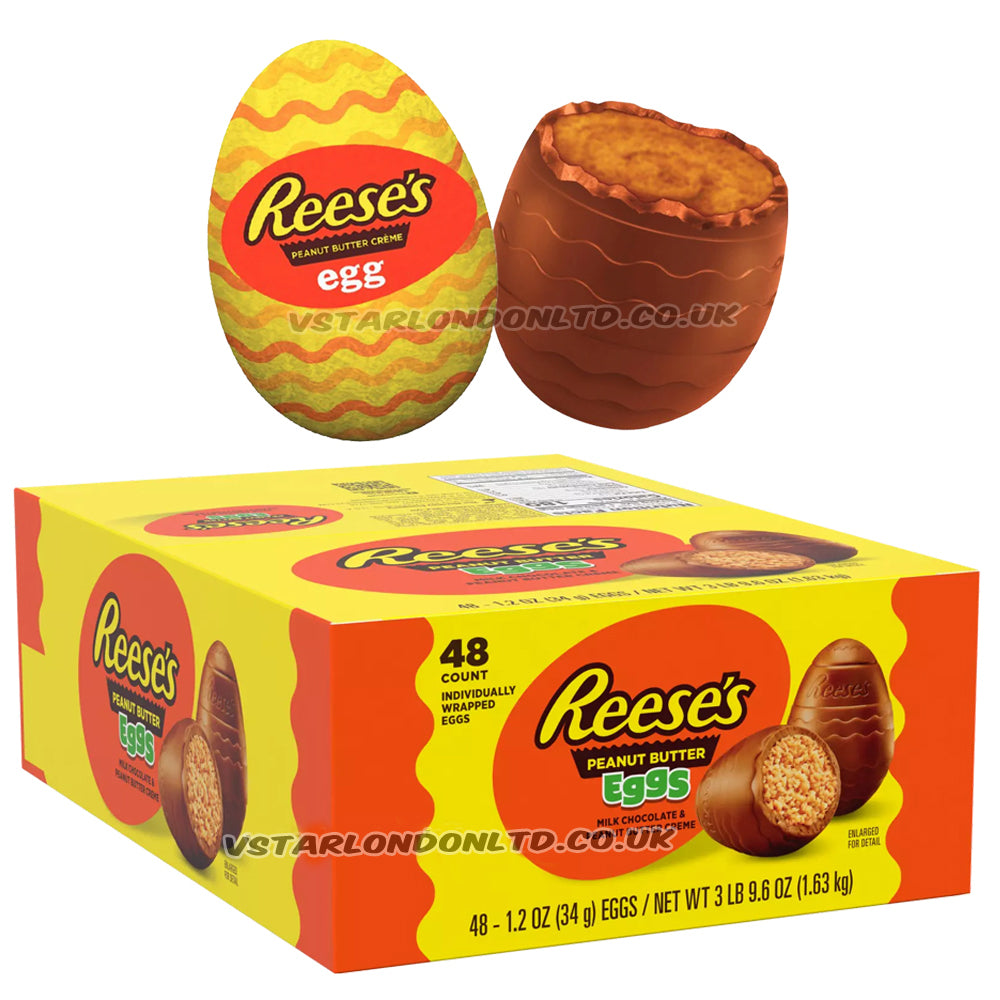 Reese’s Peanut Butter Crème Egg 34g – Easter 2026 (24 & 48 Eggs)