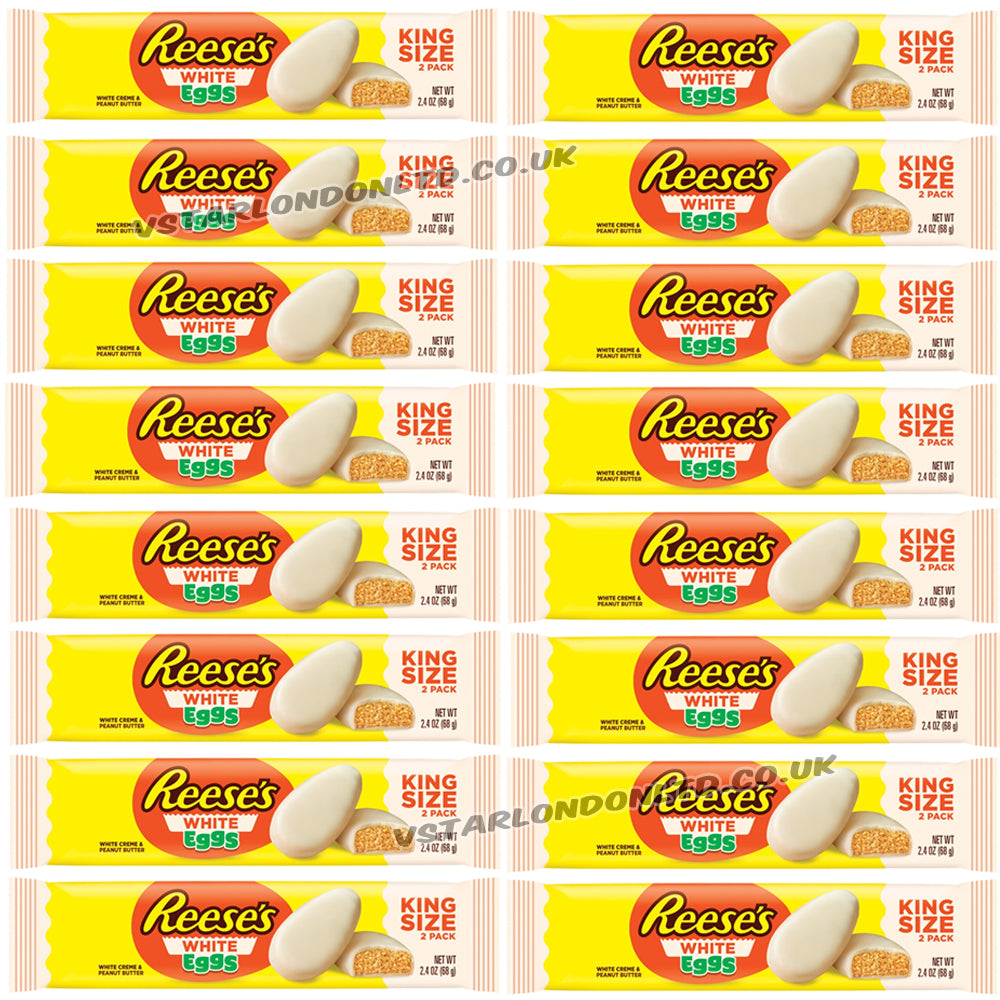 Reese’s White Peanut Butter Eggs King Size 68g (12 & 24 Packs)