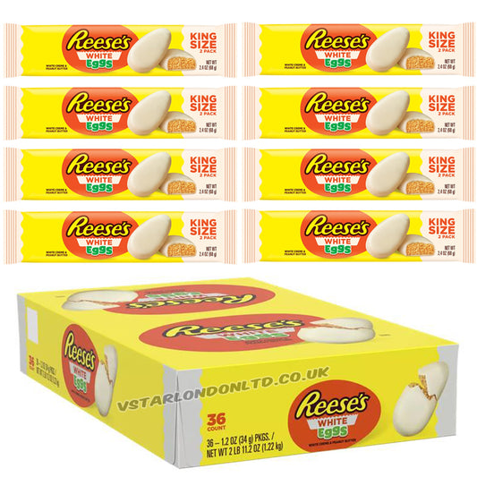 Reese’s White Peanut Butter Eggs King Size 68g (12 & 24 Packs)