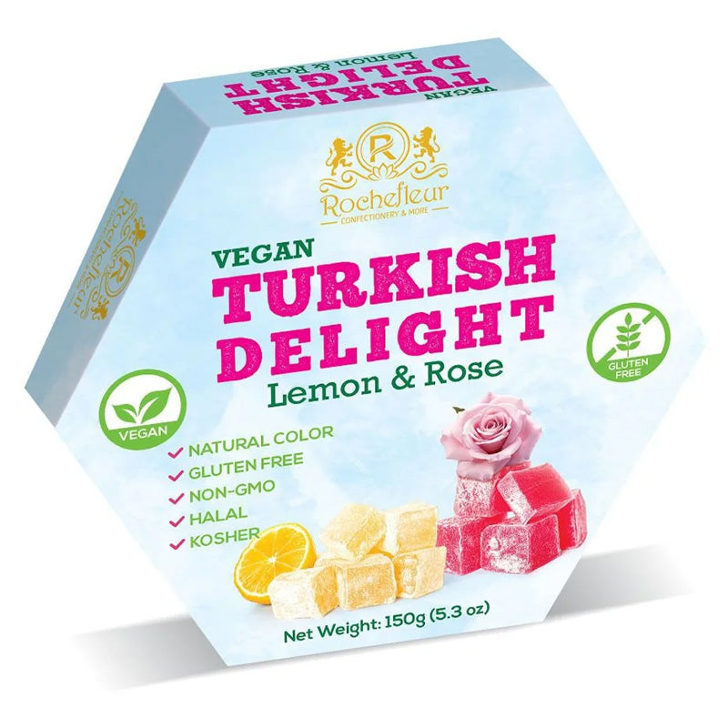 Rochefleur Turkish Delight 150g – 4 & 8 Boxes | Assorted Flavours