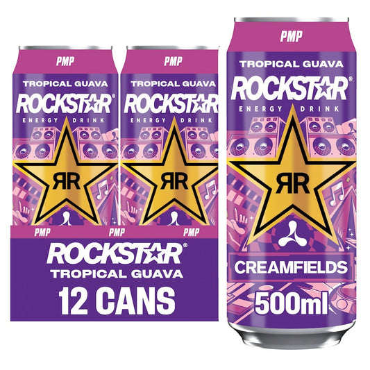 Rockstar Energy Drink Tropical Guava 12 x 500ml PMP