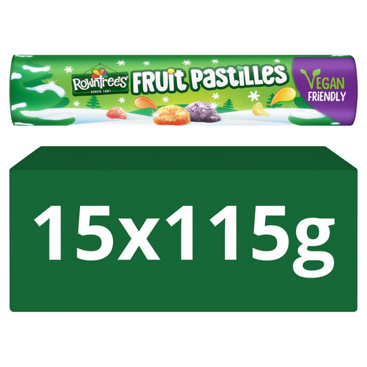 Rowntree's Fruit Pastilles Sweets Giant Tube 15 x 115g