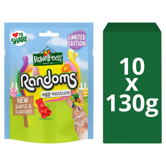Rowntree’s Randoms Egg-Venture Sweets 130g Limited Edition (Box of 10)
